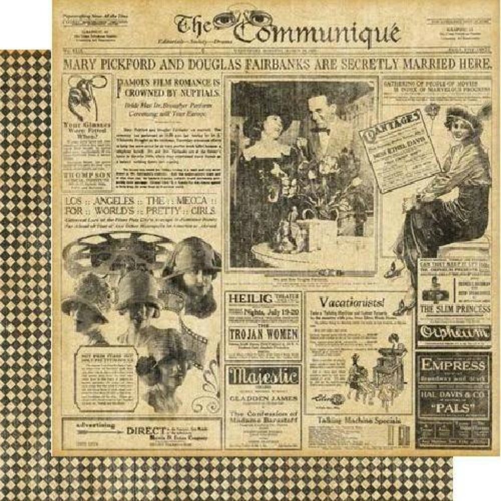 Graphic 45 COMMUNIQUE 12 x 12 Scrapbooking Paper 2013 Pack Pad 48 Sheets… - Picture 9 of 14